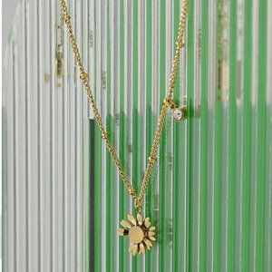 New 18K Gold Plated Diamond Drop Daisy Ankle Bracelet Foot Feet Anklet